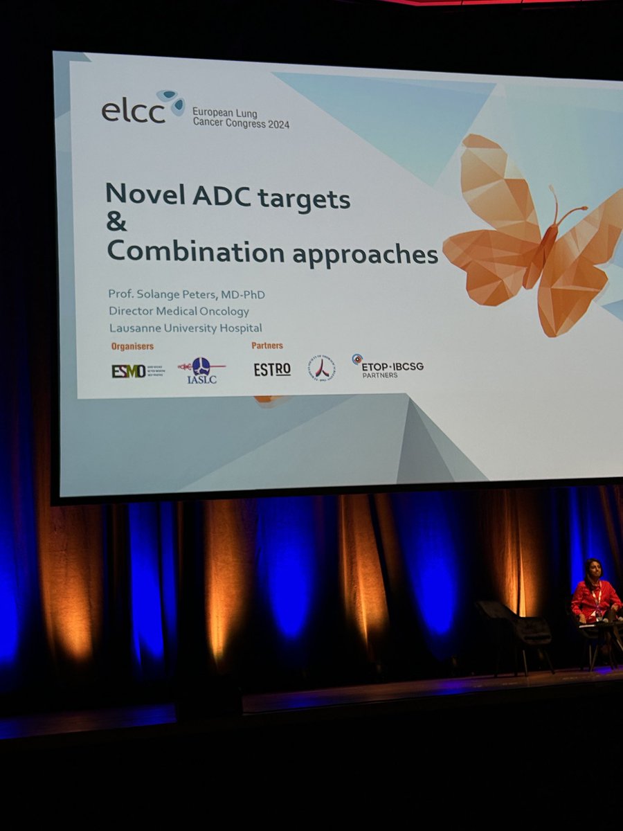 Excellent session w ⁦@peters_solange⁩ @ELCC24 As a patient advocate I don’t understand all the details, however I came away with the message that we have many ADC’s in#lungcancer development & I had no idea it’s possible to have dual ACD’s. #hope ⁦@BTOGORG⁩ @LCN
