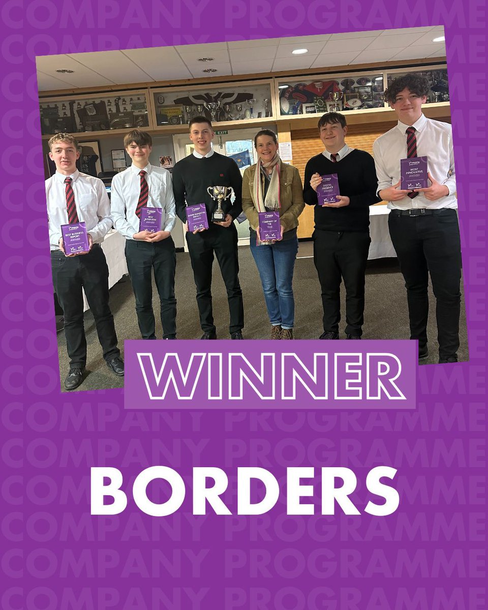 A Massive congratulations to Books n' Brews from Berwickshire High School! 🏆 They are our next #CompanyProgramme finalist for #FoYE24 from @ye_borders Well done to all our teams & thank you to our sponsors 👏