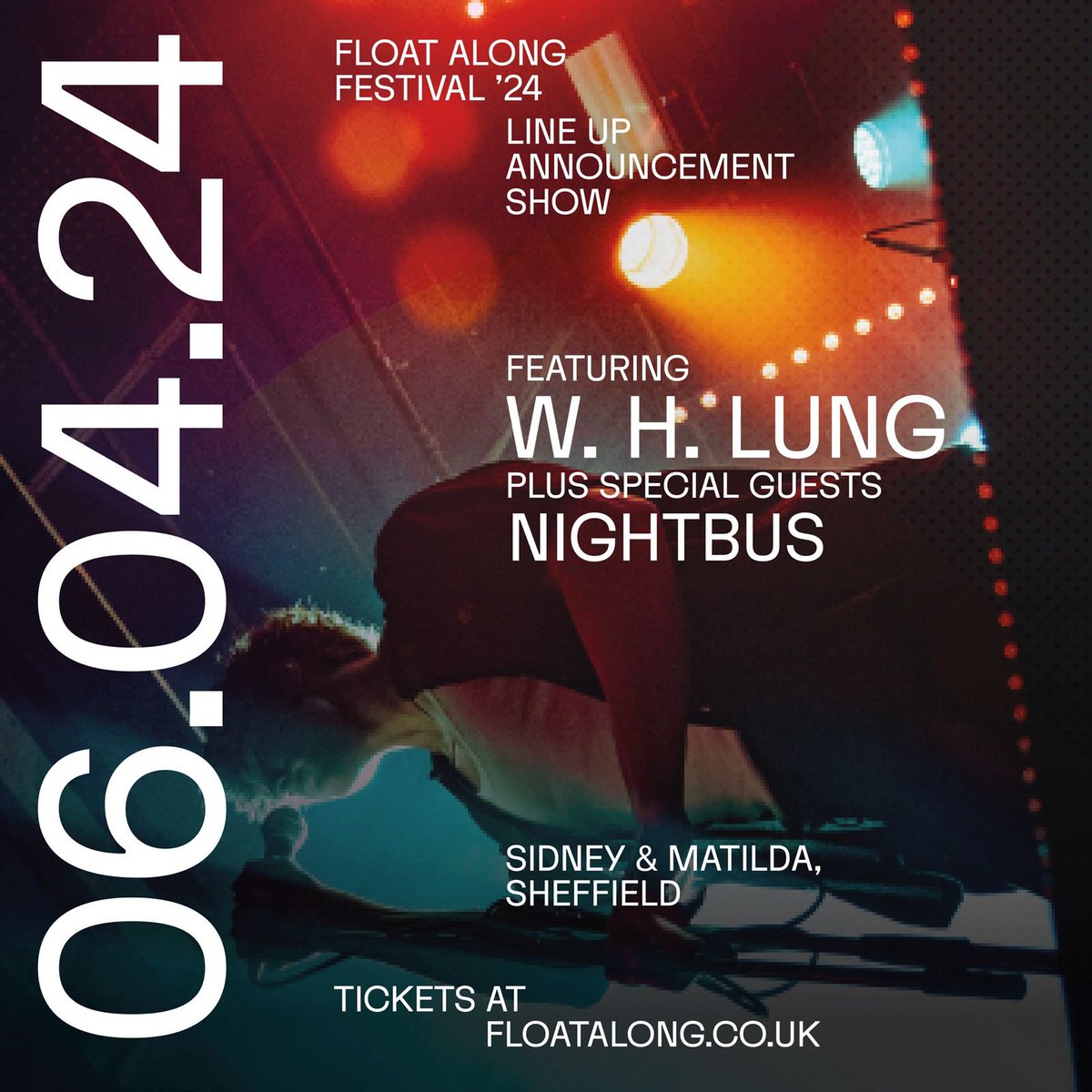 UPDATE: We’re down to the LAST 20 TICKETS for our line up announcement show in 2 weeks time at @sidneymatilda ft performances from our faves @whlungmusic and @NightbusUK Final tickets here: seetickets.com/event/float-al…