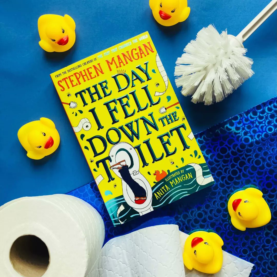 Get ready to plunge into the funniest story yet by @StephenMangan & @Neeneelou!

There is deep trouble in Dunny, the land of jokes... 

The Queen wants to ban laughter! 

Can Timothy Trench find the funniest joke ever to save the day?

#TheDayIFellDownTheToilet is out 11 April!