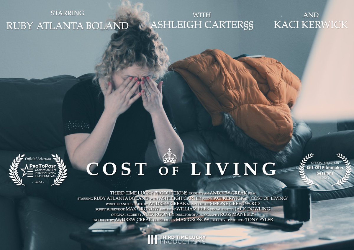 This weekend our short film ‘Cost of Living’ is being screened as part of the #ProToPostInternational film festival! 

You can also check out the film here: youtu.be/hAnQO68u-RY?si…