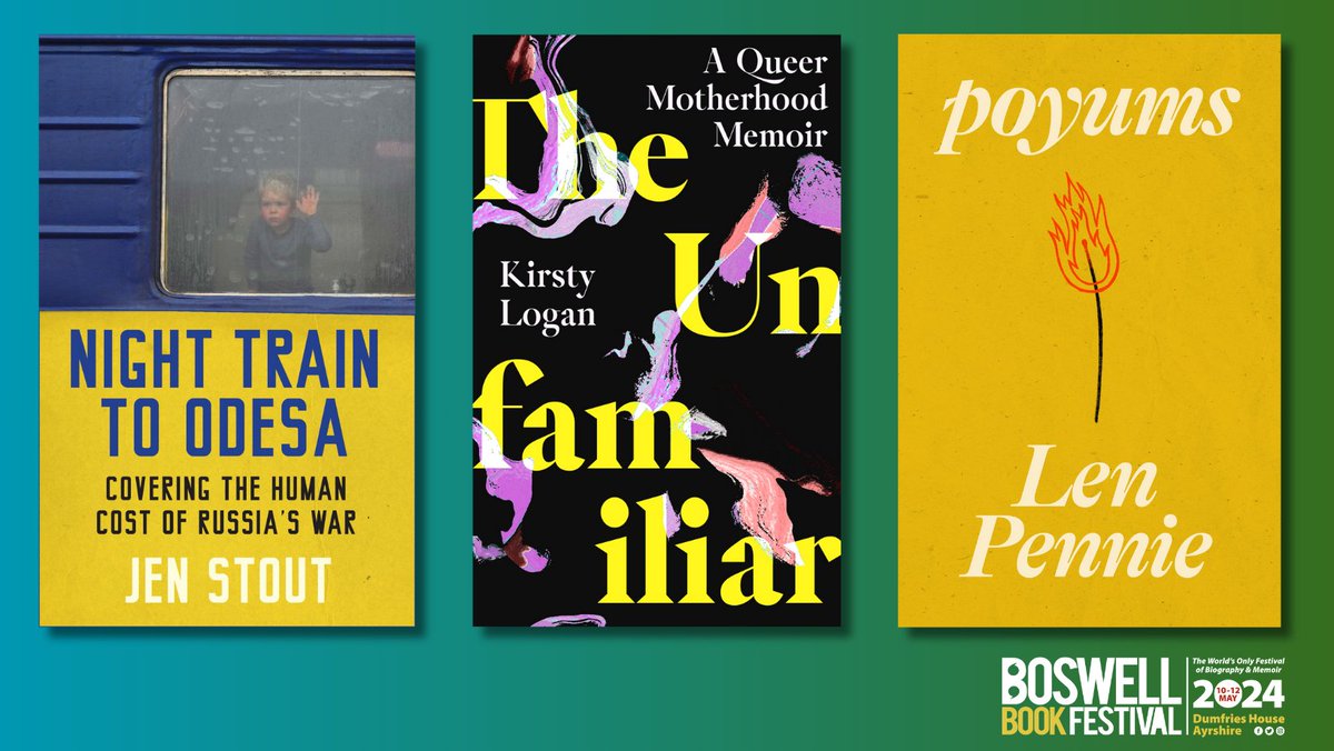 Join the conversation!🗨️ We can't wait to welcome @kirstylogan, @jm_stout and @Lenniesaurus to @bozzyfest this year. These three dynamic non-fiction writers will discuss the art of intertwining personal narratives with the lives of others. 1530 Sunday 12 May 2024 Live and Online