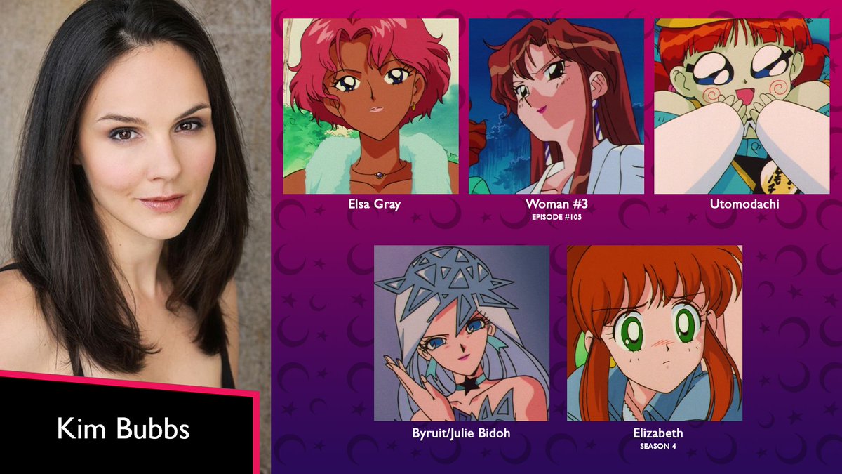 CorzaMoon's tweet photo. One of the fresh voices to appear during Cloverway's dubbing of season 3 & 4 of Sailor Moon: Kim Bubbs. She joined the Optimum Productions family of actors bringing life to various characters spanning across a total of 10 episodes. #SailorMoon #Cloverway #OptimumProductions https://t.co/LB99mHbw1t