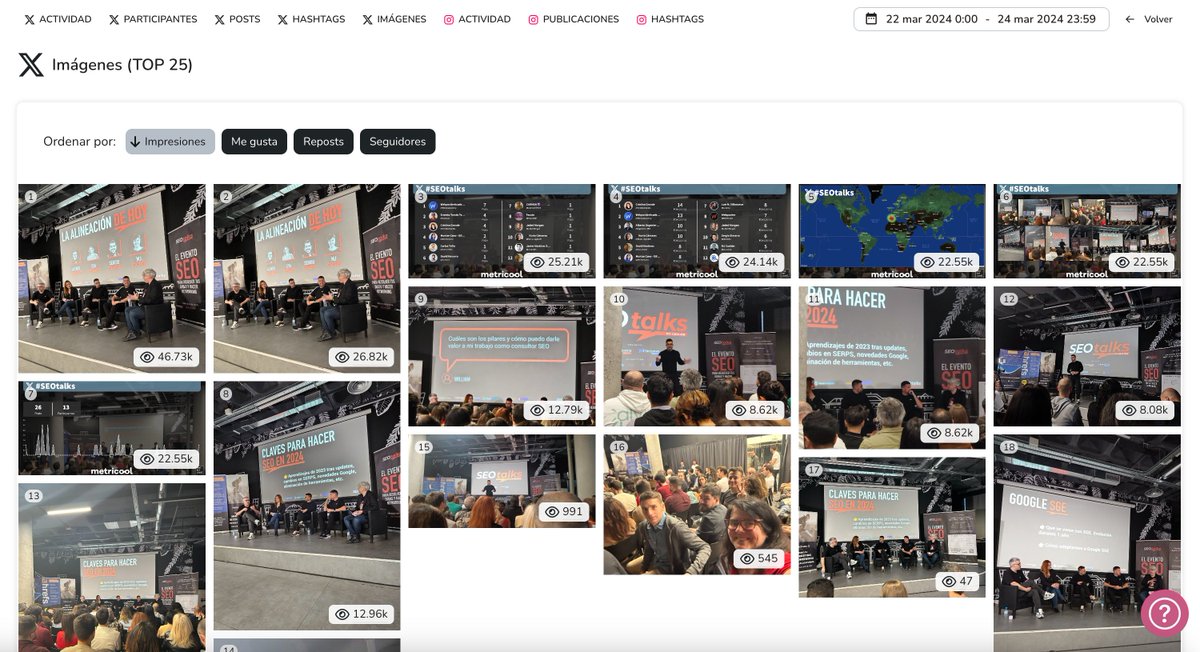 Metricool_es's tweet photo. @akemola @mjcachon @EvaOlivaresb @alvaro_zeta_ @Lu1sma @seomental @WebpoAcademy @WebPositer Los debates generados en #SEOTALKS anoche fueron los protagonistas de las mejores imágenes del evento en X https://t.co/GbiuAf3g9S