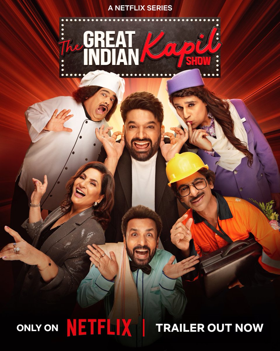 Hasne ka tareeka ab kazual hoga jab har hafte The Great Indian Kapil Show aayega 😆 #TheGreatIndianKapilShow premieres 30 March, every Saturday 8pm sirf Netflix par ✨
