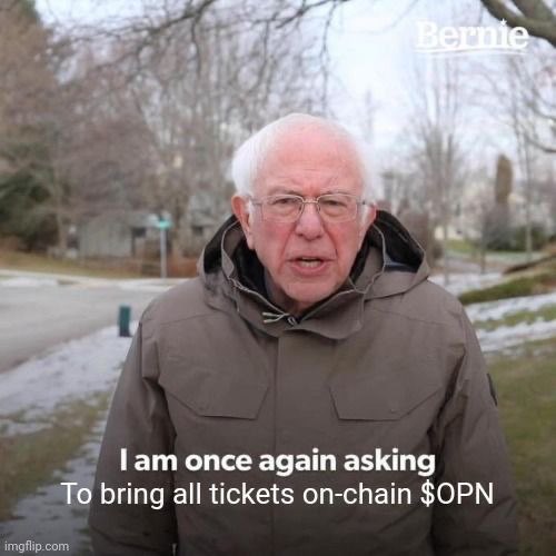 $OPN ticketing OnChain !
