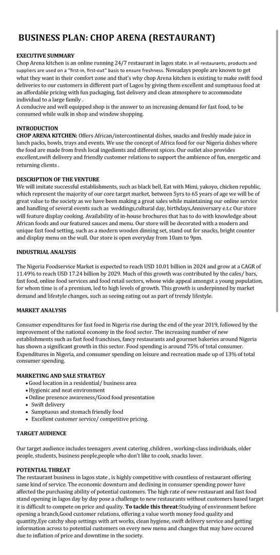 person_wealth's tweet photo. @Holdingcorengo Hi everyone, My name is Barakat Afolabi, I'm from Lagos state and I reside in Lagos. I want to say a big thanks to @Holdingcorengo for this opportunity to finally announce my brand, Attached is my business plan and 2min video. https://t.co/mIs59szd52