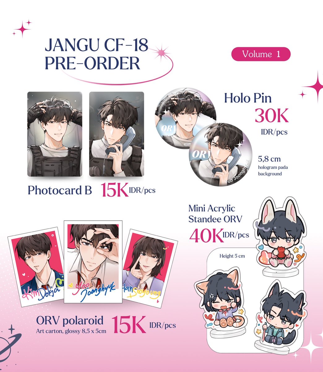 [RTs & likes very appreciated❤️💖] 

𝐎𝐑𝐕 𝐅𝐚𝐧𝐦𝐞𝐫𝐜𝐡 𝐛𝐲 𝐉𝐚𝐧𝐠𝐮 𝐕𝐨𝐥.𝟏✨

Pre Order is now open!
Here's my ORV catalog vol.1 for #comifuro18

📅Close 1 April 2024
📩link order : 
forms.gle/m1rbo2Ehr4dT35…

#orv #cf18