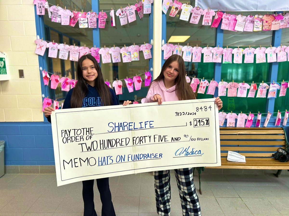Congratulations <a href="/HST_YCDSB/">Holy Spirit School</a> for your incredible achievement of raising $245.90 during our Hats🧢 On campaign for Share Life <a href="/laurasawicky/">Laura Sawicky</a> <a href="/ShareLifeCan/">ShareLife</a>