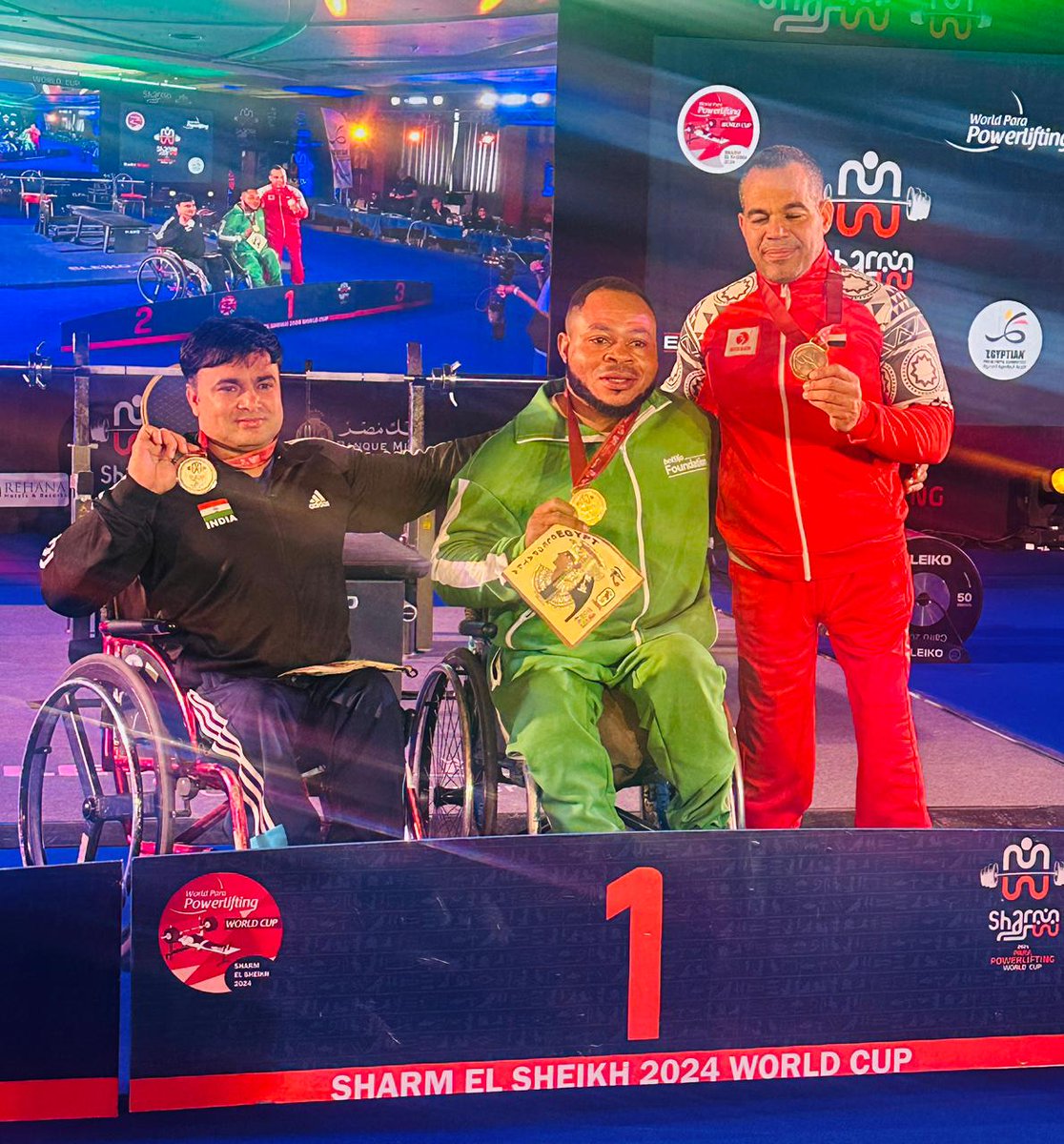 Explosive performances from Sharm-El-Sheikh🇪🇬 Our Para Powerlifters🏋️‍♀️ clinched a total of 3 medals🏅at the event🥳 Take a look at the medalists & their categories: Men's upto 65kg: Ashok wins 🥈, with a new Personal Best of 196kg Men's upto 49kg: Parmjeet Kumar wins🥈, with a…