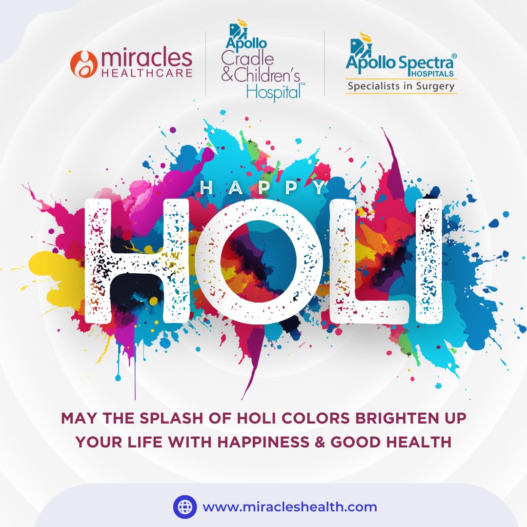 HAPPY HOLI - Wishing you a Holi filled with happiness, health, and vibrant colors!📷

#HealthcareHoli #CelebratingWellness #HoliHealth #ColorfulCare #HospitalHoli #JoyfulWellness #RainbowSmiles #HealthcareCelebration #FestivalOfHealth #VibrantHealth #HealthyHoli