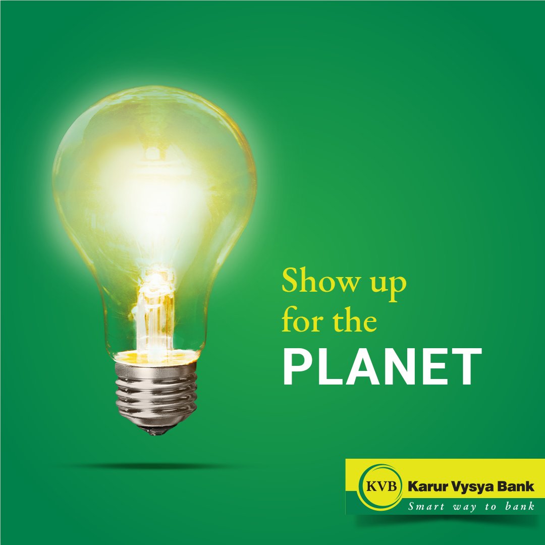 Turn down the lights and other electronic devices between 8:30 to 9:30 PM to celebrate Earth Hour! 🌎✨ #KVB #KarurVysyaBank #SmartWayToBank #Bank #Banking #EarthHour