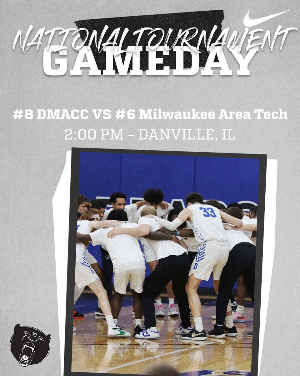 DMACC_MBB's tweet photo. GAMEDAY!!!

🚨 - National Tournament
🆚 - Milwaukee Area Tech
⏰- 2:00 PM
📍- Danville, IL
📺 - https://t.co/yOzXA4TwCb https://t.co/r0sodR0zIq
