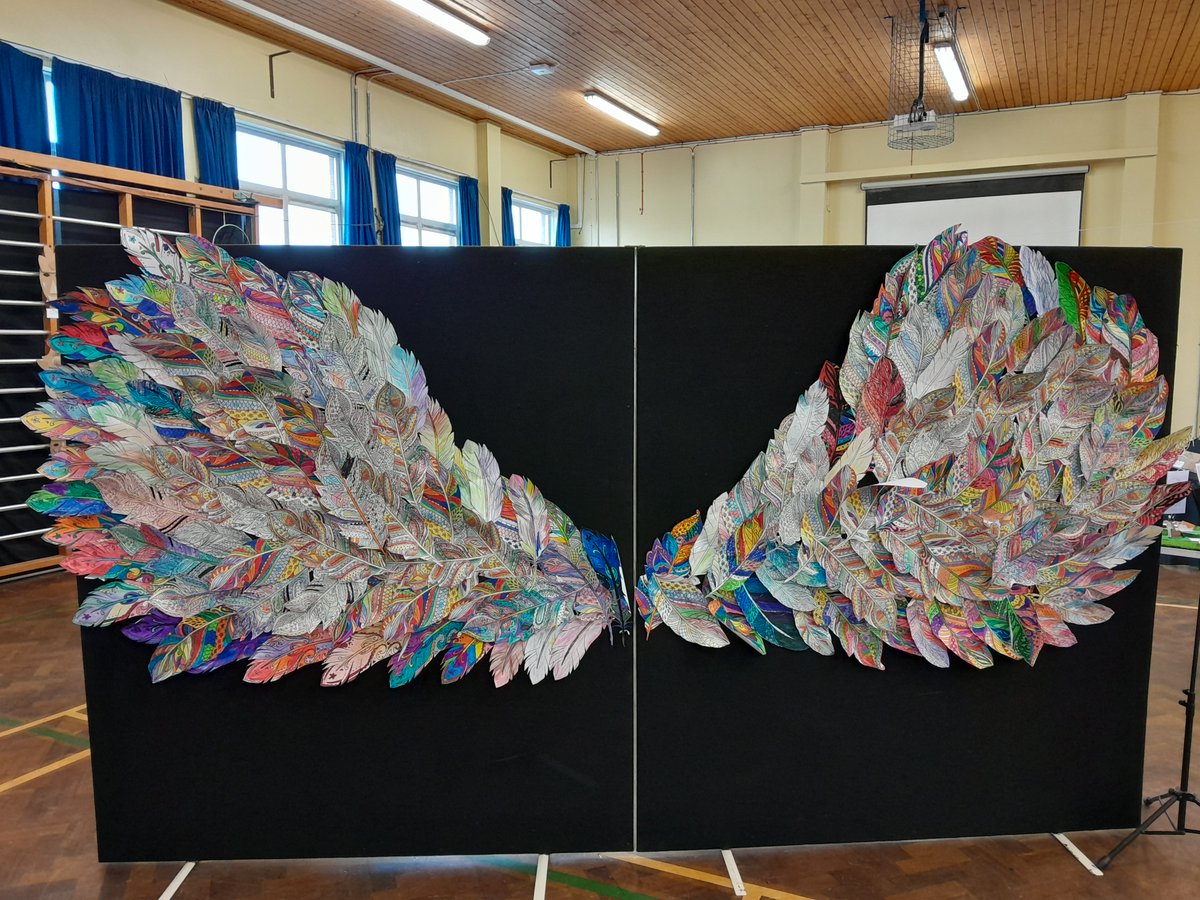 How lovely to be at @BallyhenryPS Art Exhibition – such talent and creativity by every single pupil! A big thank you to everyone involved, including the Pupil Councillors who showed us round and who are such great advocates for their school’s Transformation journey.