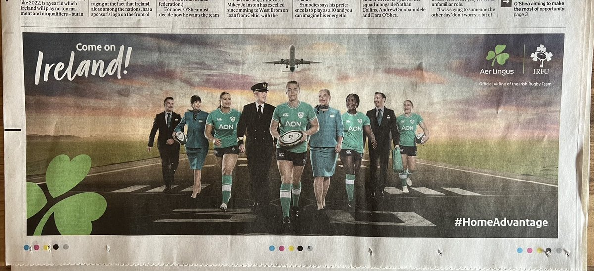 Great to see our @IrishRugby Women getting the same exposure that the Men did during their 6Nations campaign. 

Our rugby-playing @PortDara2 daughters were genuinely thrilled to see this on the front of the @IrishTimesSport today

#IrishRugby #WeAreIreland #CantSeeItCantBeIt