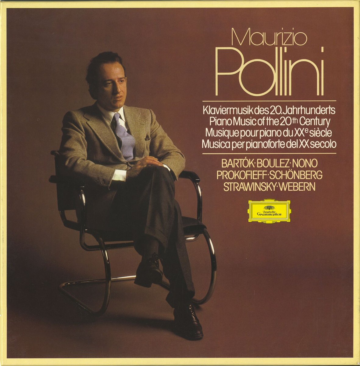 Sorry to learn of the death of the Italian pianist Maurizio Pollini at the age of 82. His recordings of 20th Century masters, leaning into modernists from Stravinsky, Bartok, Schoenberg, Boulez, Nono etc. remain an imposing legacy. I've lived with this LP box for decades. R.I.P.