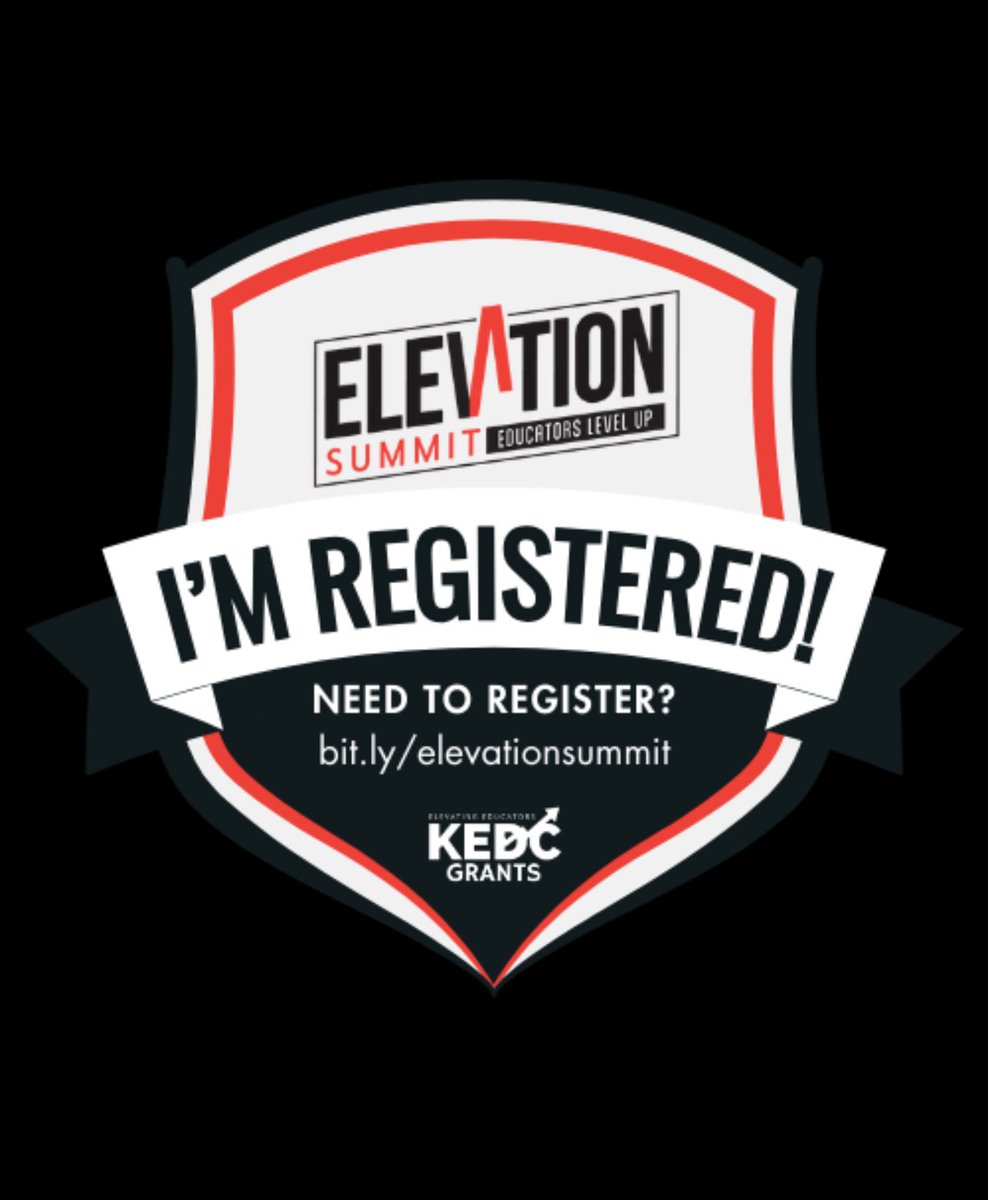 I’m so excited for another year of Elevation Summit! This is an amazing opportunity for any educator and I’m thankful I’m one of them who gets to attend. It’s going to be an exciting week of learning!  #ReadytoLEARN @KedcGrants @KyCharge