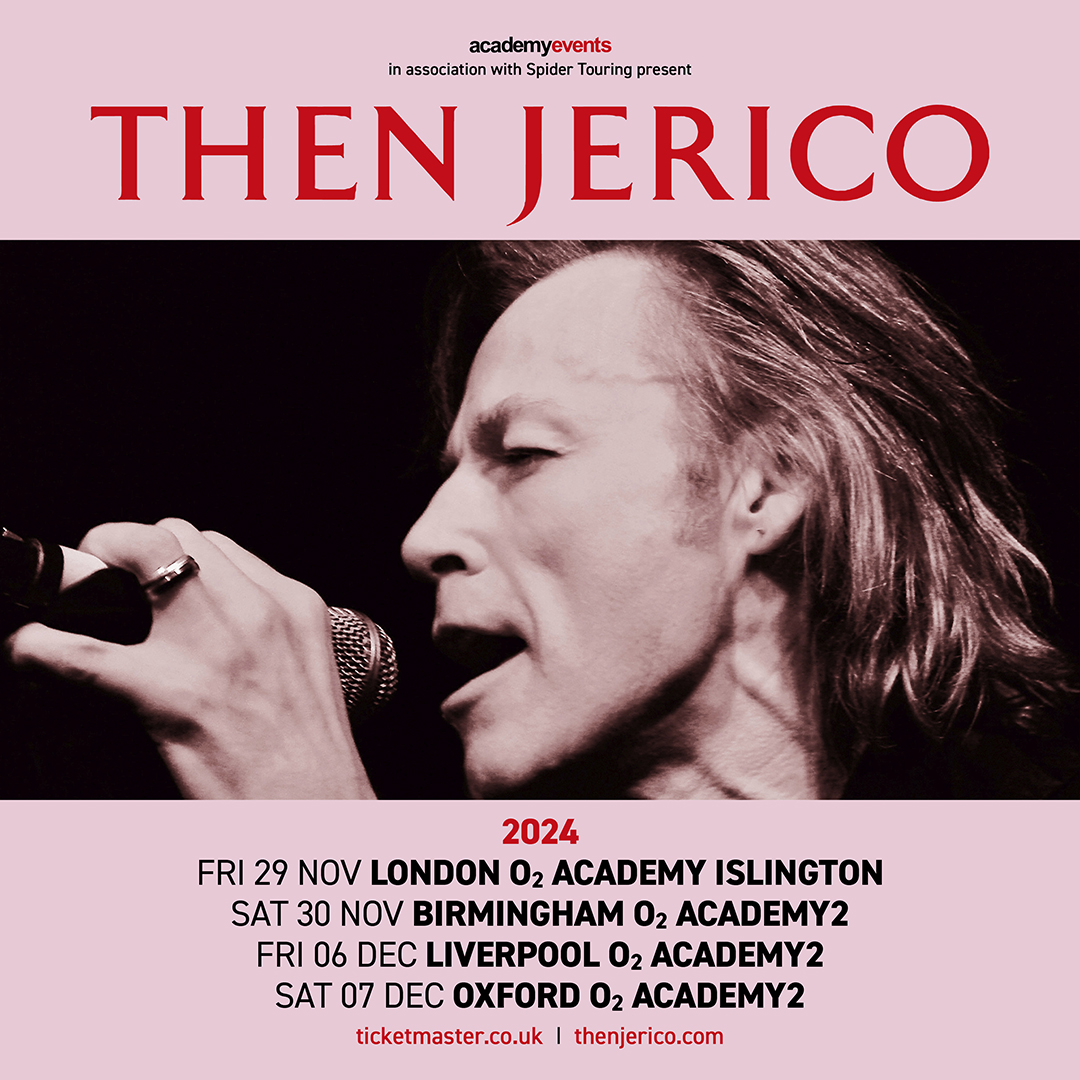 .@THENJERICO will perform all the band’s hit singles, fan favourites and deep cuts from all four of Mark Shaw’s studio albums. 📅 Fri 29 Nov @O2AcademyIsl 📅 Sat 30 Nov @O2AcademyBham 📅 Fri 6 Dec @O2AcademyLpool 📅 Sat 7 Dec @O2AcademyOxford 🎟️👉 amg-venues.com/ZxC650QIIie