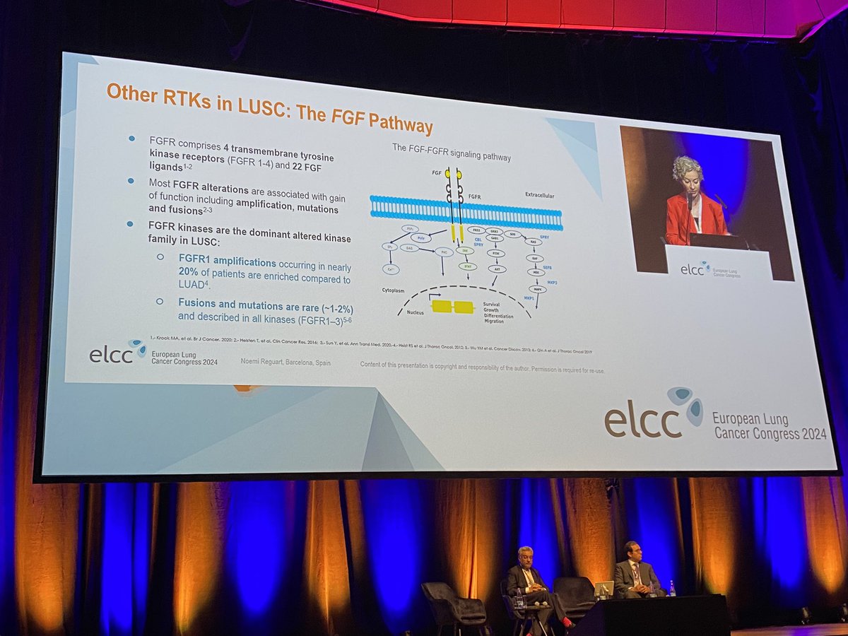 #ELCC24: Lung Cancer new pathways, including FGFR nicely presented by @NReguart from @hospitalclinic 🫁🧬🩺 @myESMO 

#ClinicCancerCenter