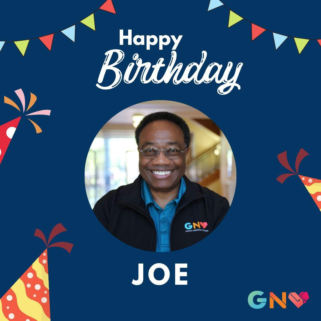 He's got many names (Mr. Johnson, Baby Joe, Dorkasaurus, or just plain Joe), but there is only ONE of these guys and WE'VE got him! Happy Birthday to our own personal McGuyver/hoarder/hard worker, Joe Johnson! Let's show him some birthday love today, GNV! 

#gnv #gnvchamber 100