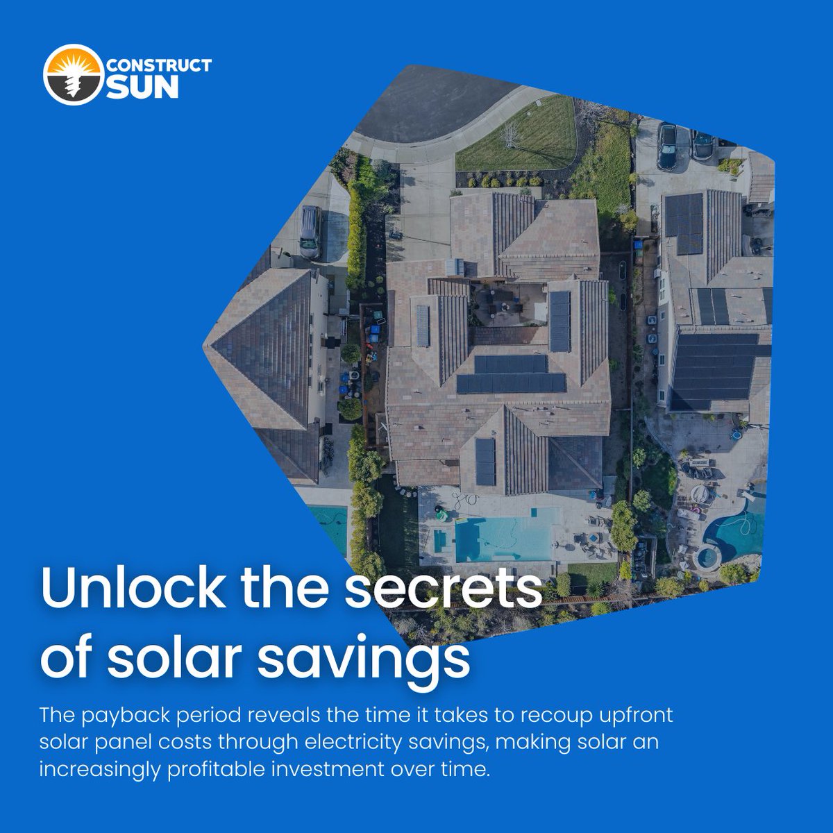 construct_sun's tweet photo. Ever wondered about the solar payback period? It's the moment when your solar savings cover the cost of installation, turning every dollar saved into pure profit. 💰

#solarsavings #paybackperiod #energyefficiency #solarenergy #gosolar #constructsun https://t.co/UWCPxr4lLj