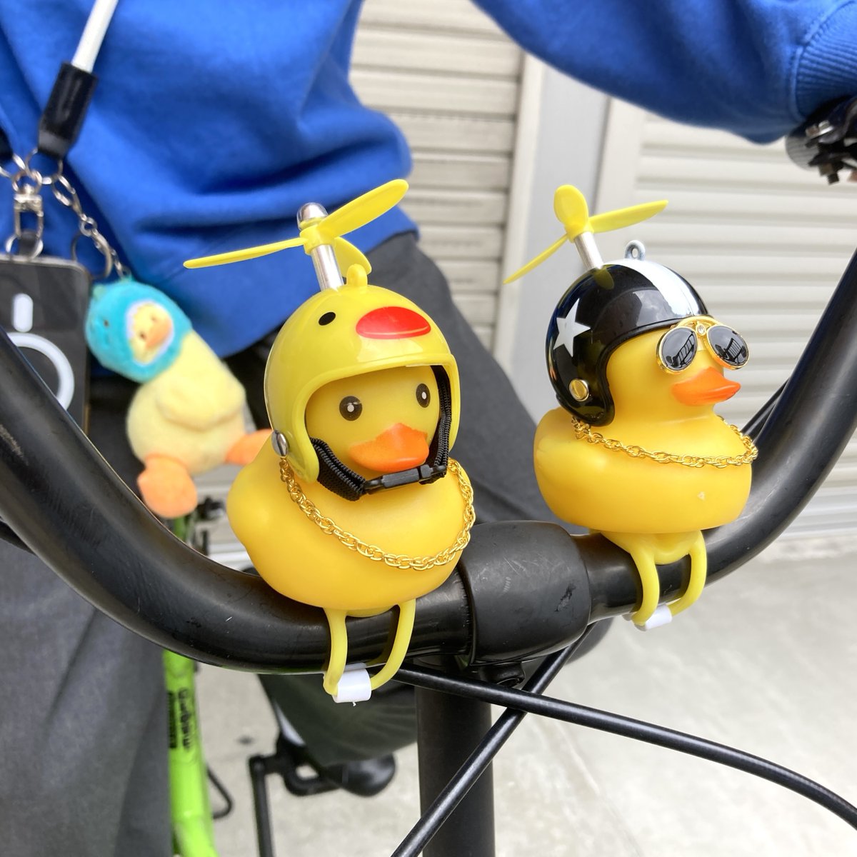 爆イケ🔥😎🔥 アヒルライダー参戦❕🦆💨 相棒として自転車につけるのも