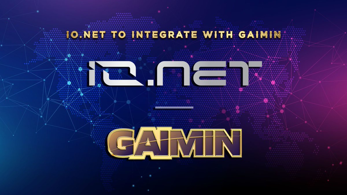 The two biggest DePINs in the world integrate with one another to create the world's largest supply of decentralized GPUs @GaiminIo adds an additional 50k+ MAUs to @ionet_official MAUs to make them the biggest GPU aggregator in the world🌍 Spaces link👇 twitter.com/i/spaces/1DXxy…