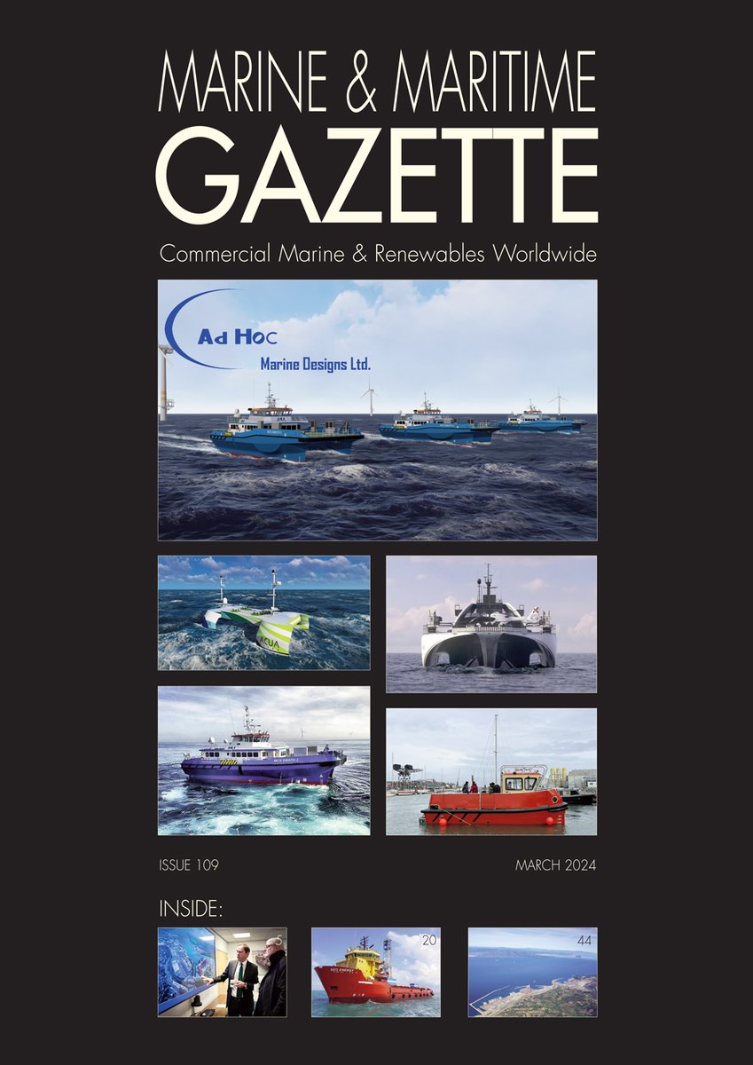 MandMGazette's tweet photo. Read issue at: https://t.co/XInUP9Jjov

MMG MARCH OUT NOW 
Features #windfarms #renewables #deckequipment #marinenavigation #marinelifting 
@diversemarine @Damen_component @WatermotaLtd @TeignbridgeProp @IrishLights @damen @JFCMarine @TritexNDT @Hydroscand @WAVEINTERNATION https://t.co/IHOJ75txyT