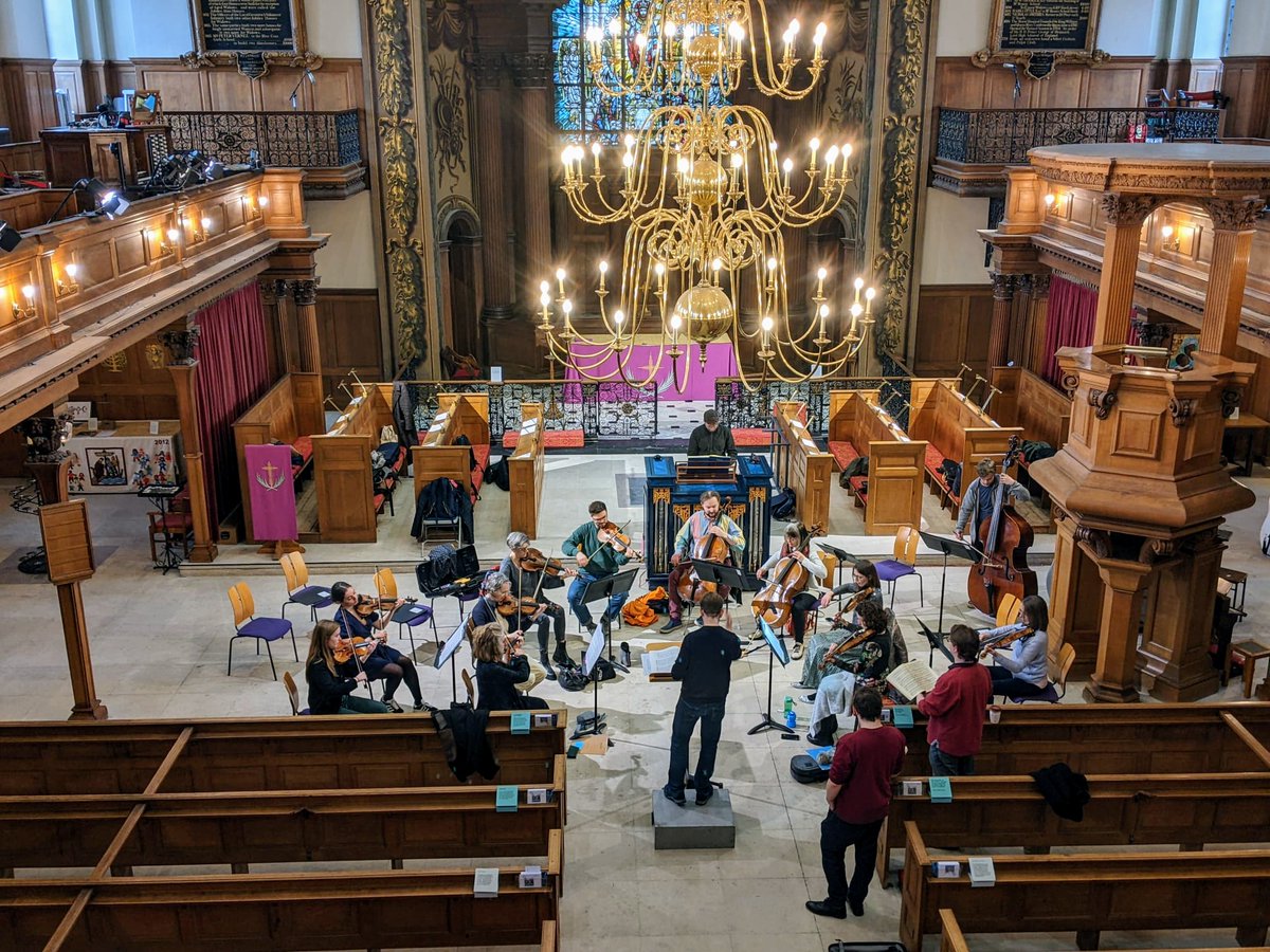This evening we are joining @TTSoc Choir to perform Bach's St Matthew Passion with conductor @ejdougan in the beautiful @StAlfegeChurch in Greenwich, London. ticketsource.co.uk/whats-on/green…
