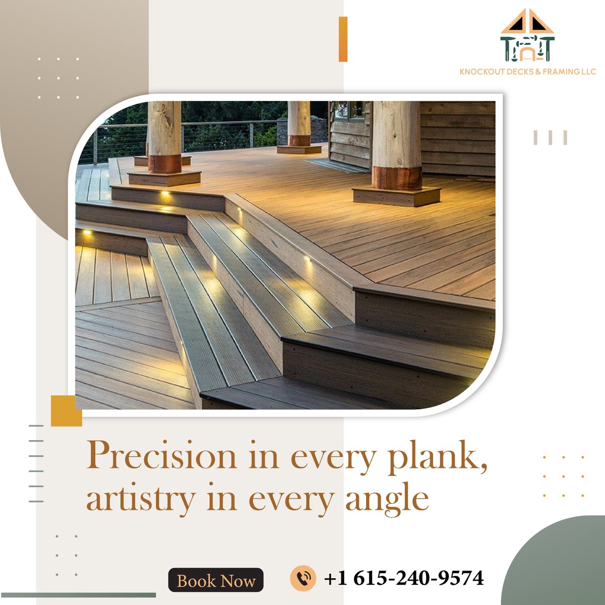 KAndframin4320's tweet image. Experience precision and artistry in every detail. 🛠️✨

Call Us On +1 615-250-9574

#KnockoutDecks #Craftsmanship #ArtistryUnleashed #HomeImprovement #OutdoorLiving #TransformYourSpace #DreamBackyard