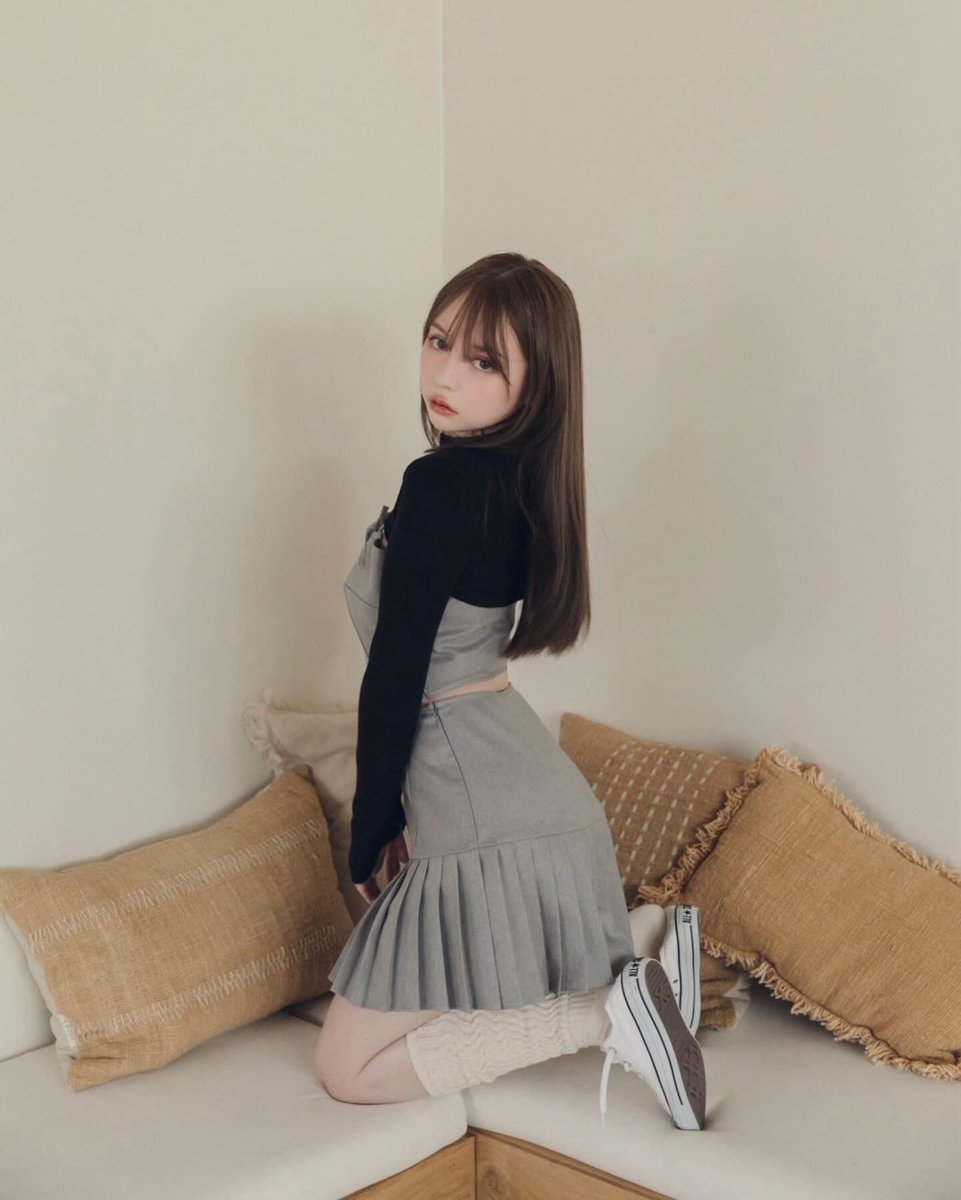 andmary Karen knit set mini dress グレー andmary Karen knit set mini dress グレー