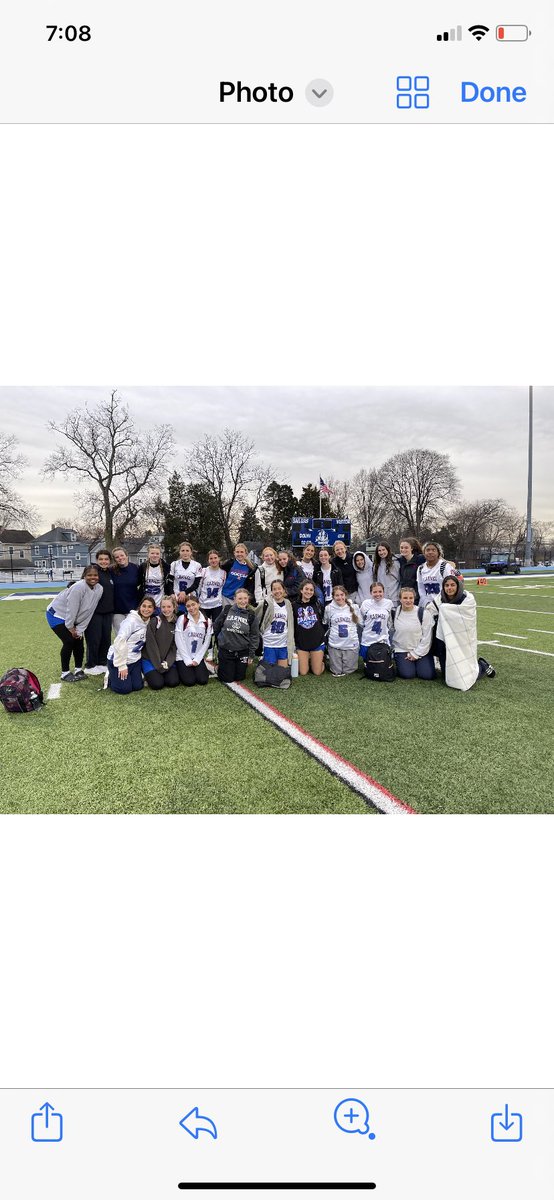 First Girls Flag Football Win in school history! Congrats on a great game. So proud of this team!
