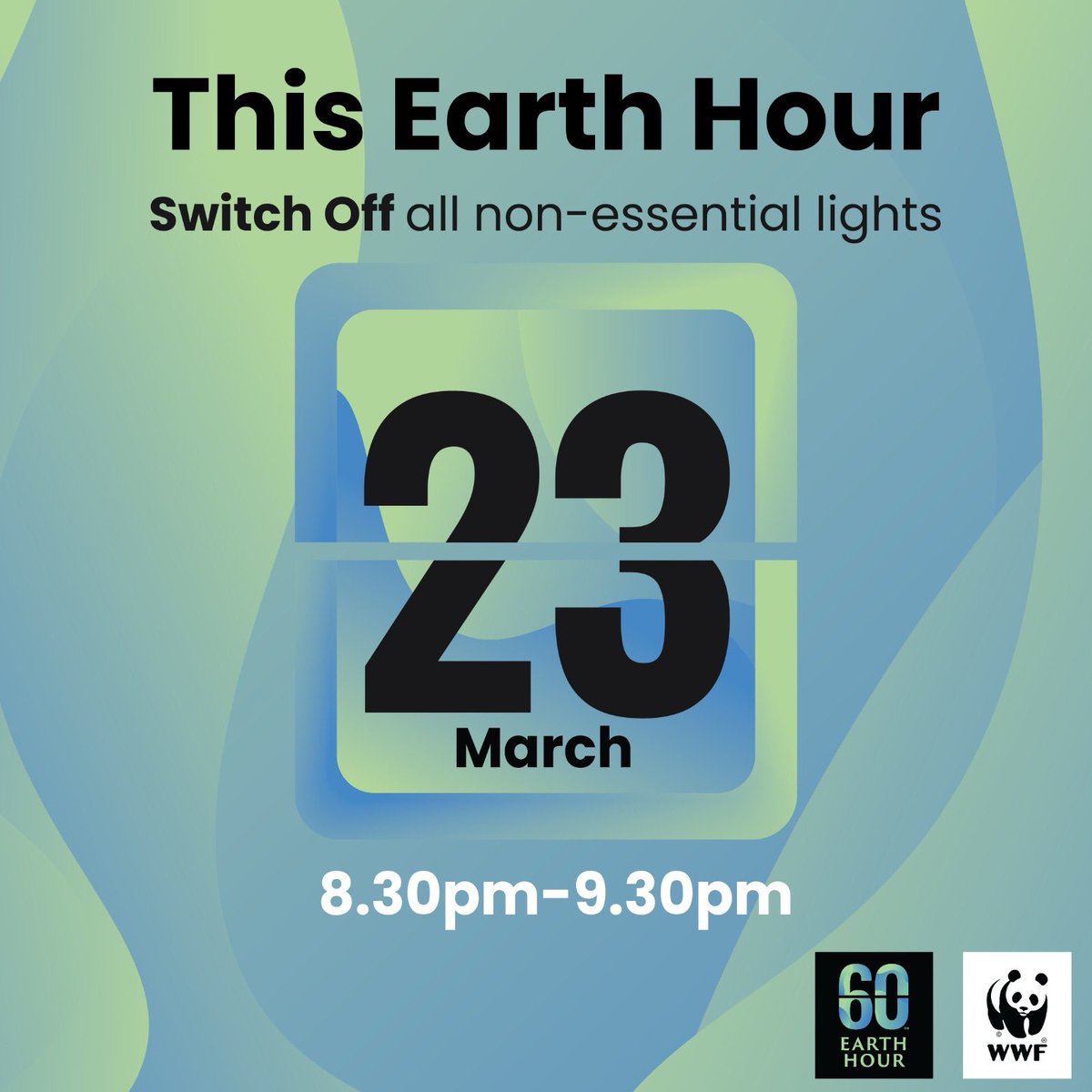 Let’s support the collective movement of WWF-India. Switching of all non essential lights during earth hour 2024 is a great way to demonstrate our willingness to conserve nature and our environment #WWFIndia #EarthHour