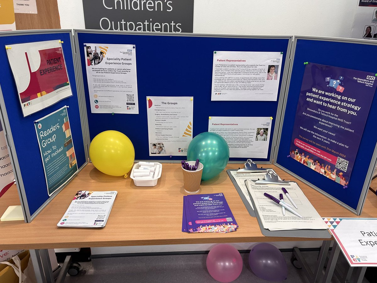 Tha Patient Experience and Chaplaincy Teams are at the Maternity Open Day, call in to learn more about our services and how you can get involved! @sathNHS