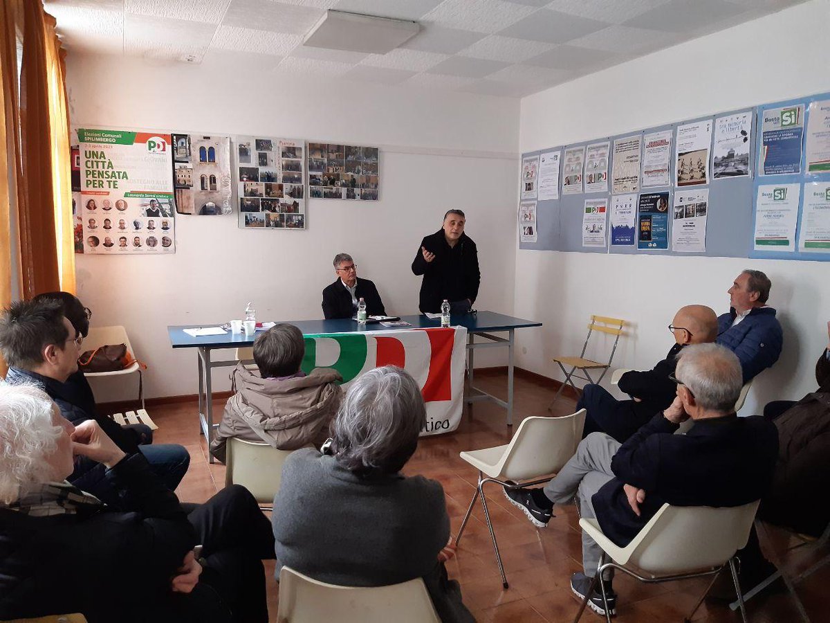 A #Spilimbergo l'assemblea del circolo #Pd con il presidente dell'assemblea regionale del partito @FrLenarduzzi e il segretario provinciale di #Pordenone @Fausto62855343. La situazione politica, il tesseramento, le #elezioni amministrative in #Fvg e i temi delle prossime europee