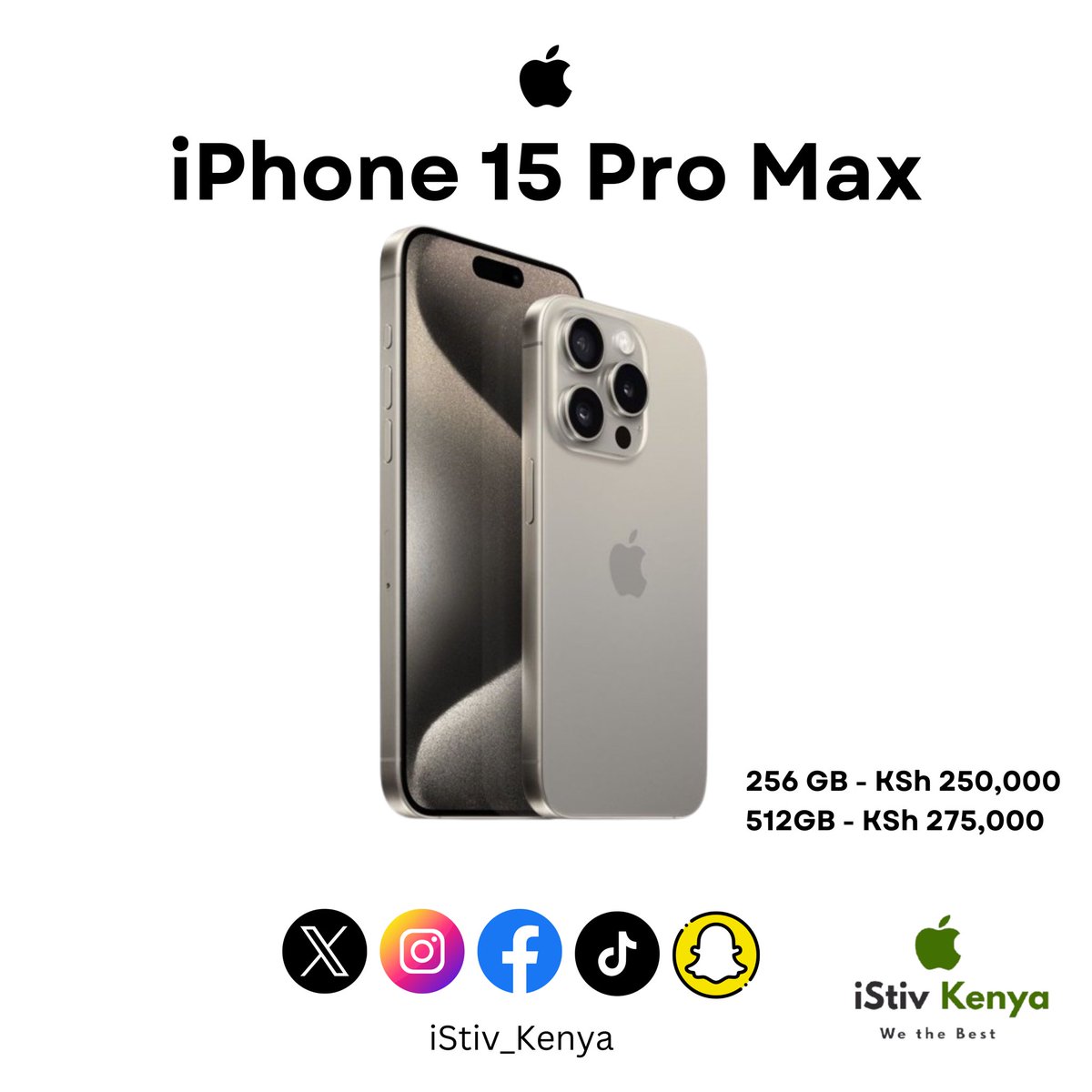 Experience magical performance from the 15 Pro Max

Available at @iStiv_Kenya 

<<Westgate Pinky Ghelani #MasculinitySaturday #NakhumichaMustGo wakenya si wajinga g7 governors Health CS Afraha Stadium #FireTheDoctors #KMPDUexposed Weston Hotel #NakhumichaSponsoredgoons >>