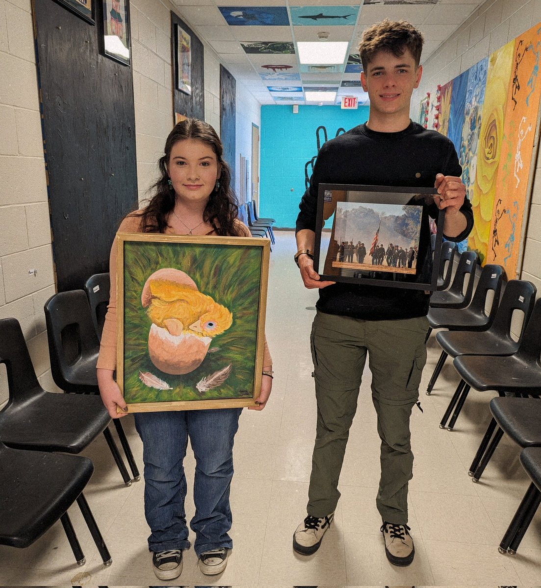 Artwork on it's way to the Congressional Art Competition🖌️📸 thank you <a href="/thirtythreeart/">ThirtyThreeArt.com</a> for helping me make the painting frame 🤗💥
<a href="/WhiteOakVikings/">White Oak High</a> <a href="/OnslowSchools/">Onslow County Schools</a> <a href="/jcassidyadmin/">Joycelyn Cassidy</a> <a href="/LIPEELE/">Dr. Lisa Peele</a>