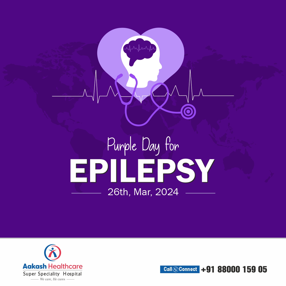 Epilepsy is one of the most common neurological diseases, affecting around 65 million people worldwide. Join hands to promote awareness about this disease by uploading your photograph in a purple cap or T-shirt on social media. Your support will bring power to this campaign.