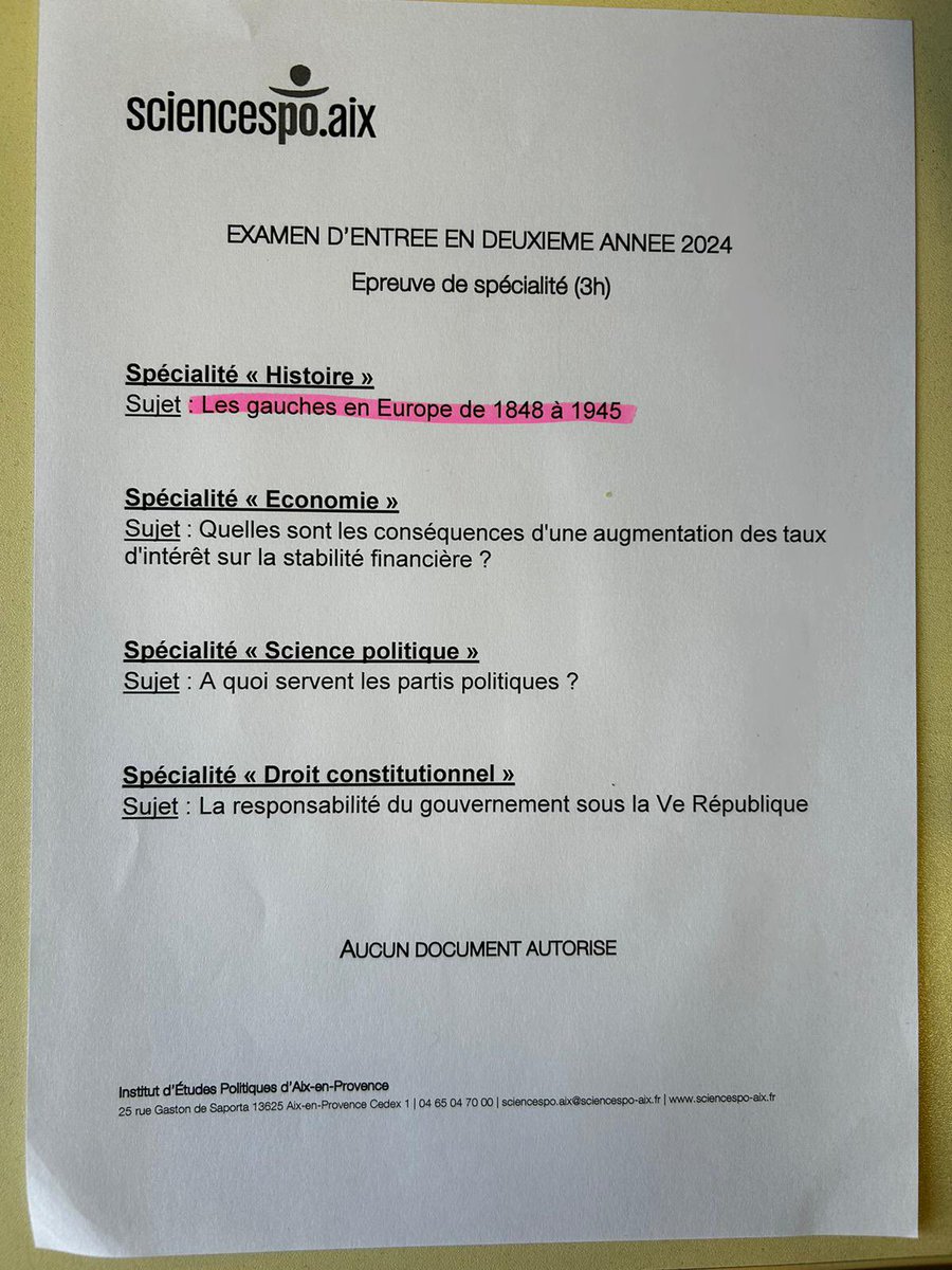 Baptistebenoit's tweet image. 📝 Sujet #spécialités  #histoire 2️⃣0️⃣2️⃣4️⃣ pour le concours #sciencespoaix ➕1️⃣ ➡️ merci @JeanBaptisteRM et bonne chance 🍀 à tous #iep