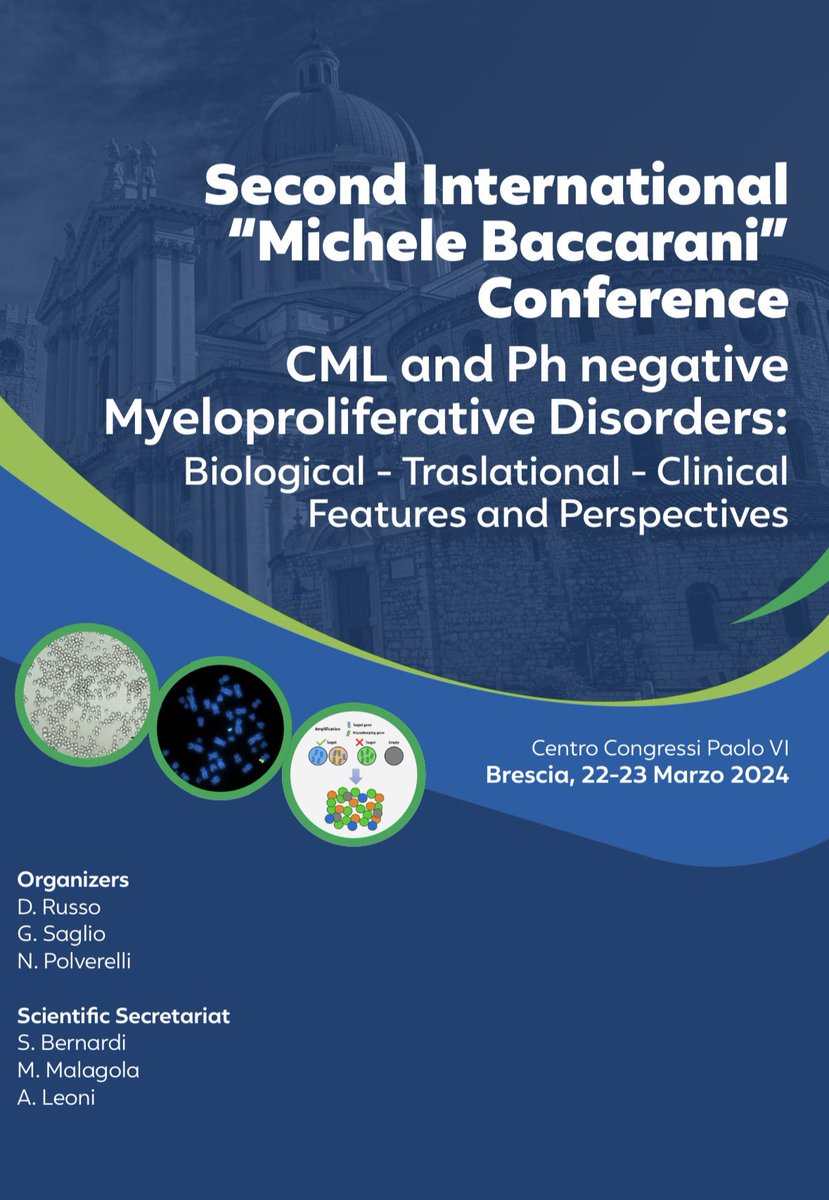 Wonderful to be in beautiful Brescia on a ☀️ Saturday for this great #CMLsm and #MPNsm meeting to give an update on @TheEBMT CMWP studies for #Myelofibrosis