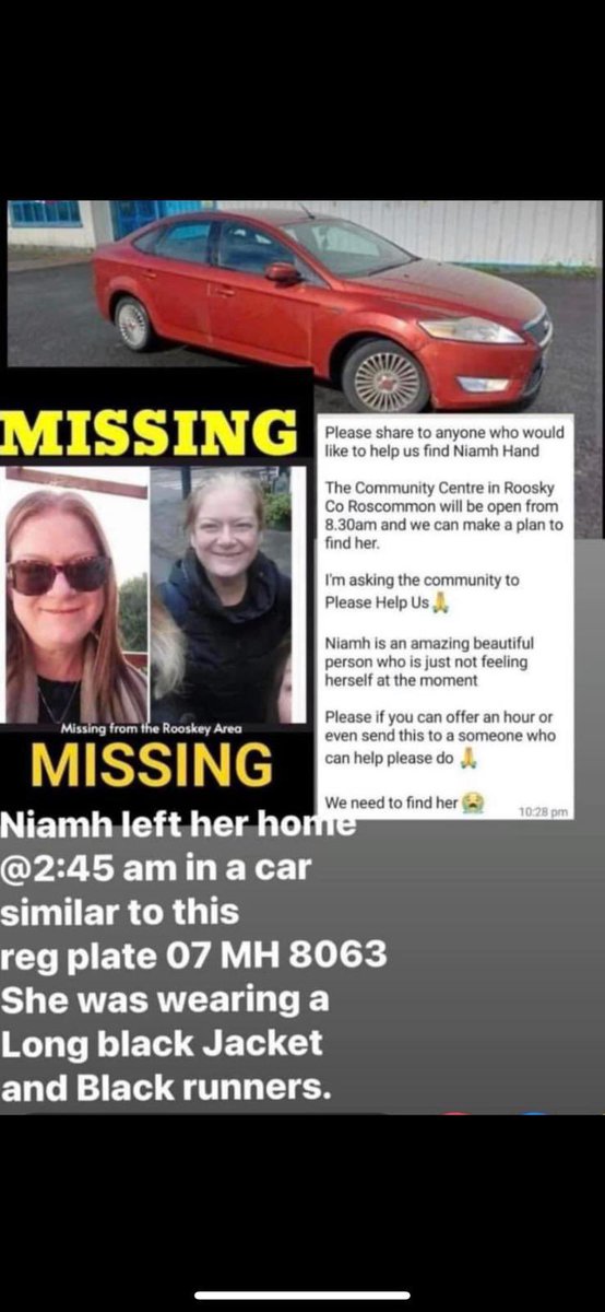 Have your seen Niamh in the Rooskey area ???? call (090) 663 8300 if you see her please - her family needs your help