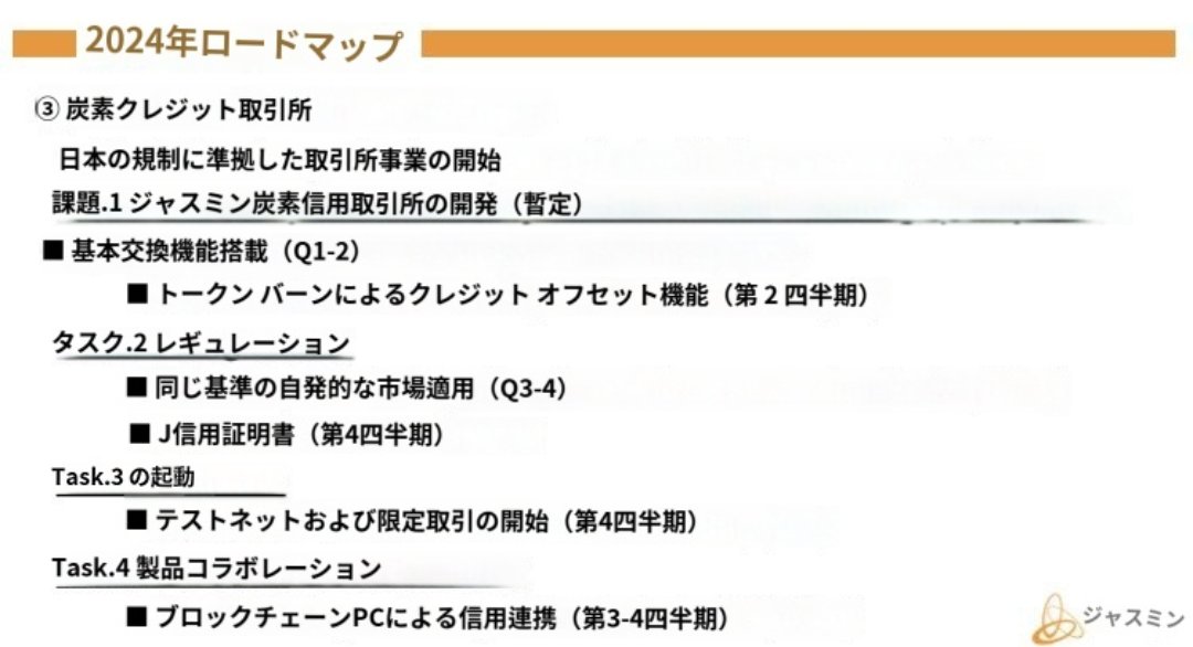 JASMY45725535's tweet photo. 2024年ロードマップ公開。
詳細は記事参照。
来週コミュニティ向けSPACEでも説明。

#jasmy #ジャスミー https://t.co/ftoDugdfjG