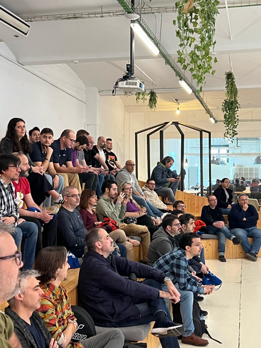 IntelequiaEN's tweet photo. 🤖 Today we are at the 6th edition of #NetCoreConf at #Ironhack in #Barcelona, where we are learning about the latest in .NET development, app modernization, big data and much more 😎

In addition, we have enjoyed the session of our colleague and MVP & Cloud Specialist @emimontesdeocaa about #Blazor in NET 8 in addition to sharing experiences with other professionals and the entire Community👏