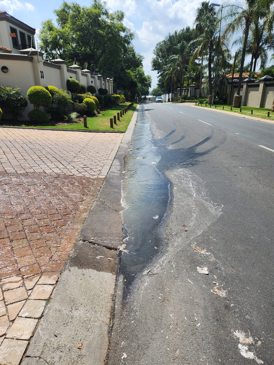 Mcpherta's tweet photo. Please assist urgently - Sewerage running for 3 days now - on  East Rd &amp; across from Inner Circle complex, Sandton @JHBWater https://t.co/1AZZRLapXy