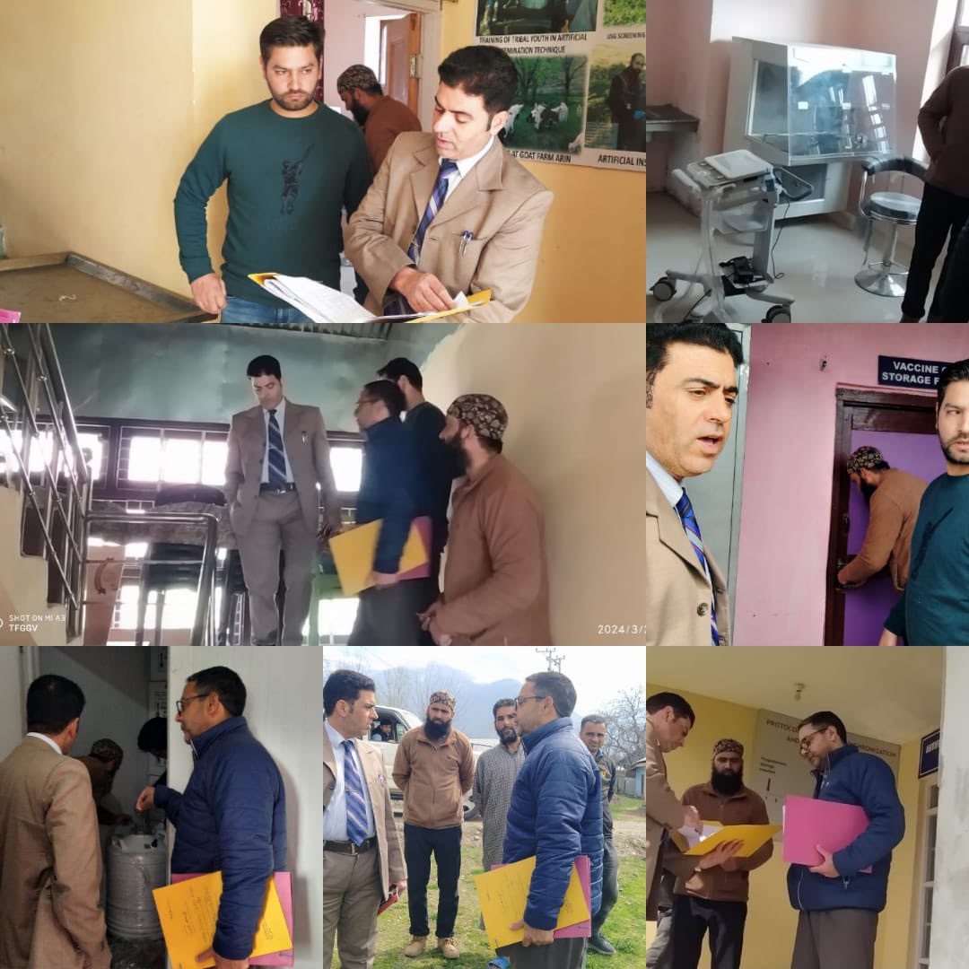 Additional District Development Commissioner Bandipora, Mr M A Bhatt (JKAS) along with the Distt. Sheep Husbandry Officer and officials of the Sheep Husbandry Department conducted physical verification of the Languishing Project namely 'Sheep extension centre at Kunan Bandipora'.