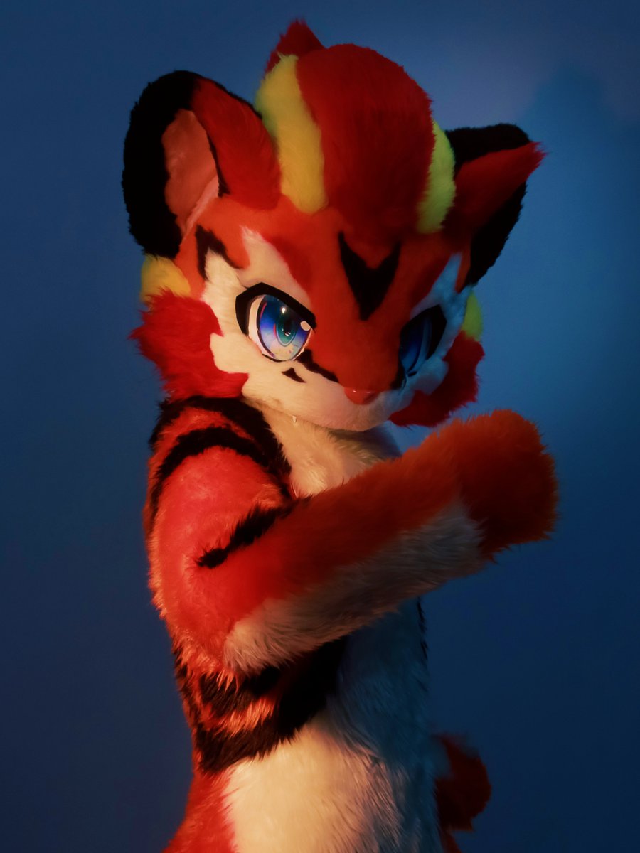 yangyu312's tweet photo. #ATOAMA2024 
#FursuitFriday 
#fursuit #FursuitEveryday
酷酷的🐯来咯！🥰 https://t.co/yZ0Me8wIvI
