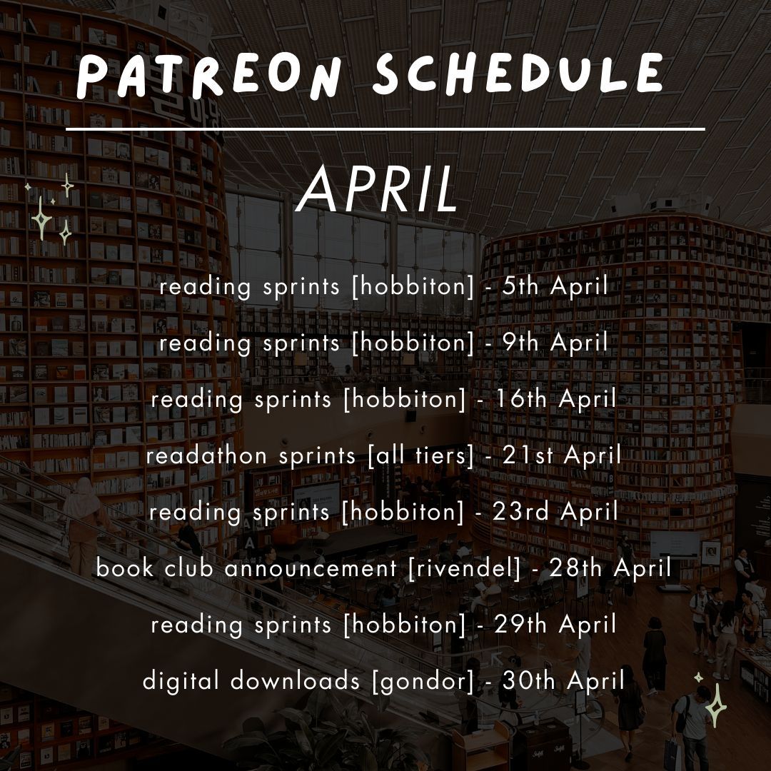 If you join my Patreon community you can expect such wonder as; monthly wallpaper downloads drawn by yours truly, reading sprints every week, a discord where we talk utter silliness, readathons, a book club, quizzes with evil trick questions ✨ buff.ly/3TMd5Pr