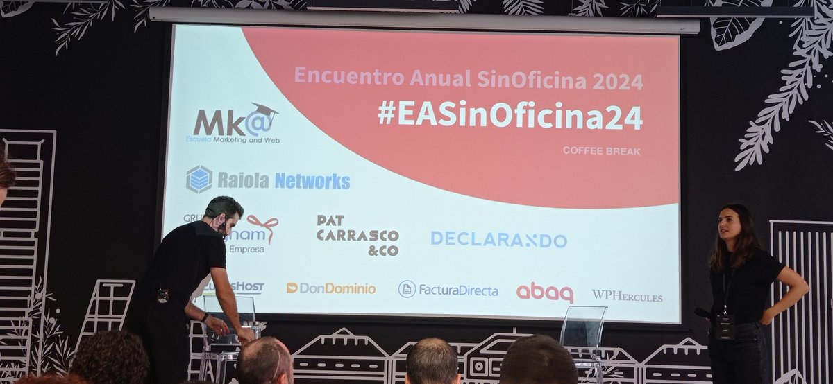 Silviacentc's tweet image. Hoy de nuevo en el evento anual de Sin Oficina