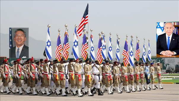 My favorite pic from #23rdMarch parade, showing masters and their slaves. #NapakArmy #PakistanDay