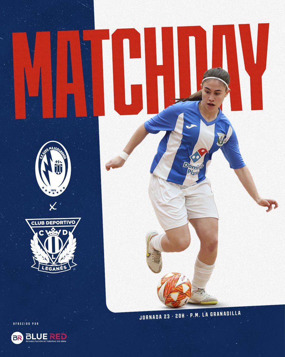 🥒 ¡MATCHDAY! 🥒

⚽️ #MajadahondaLeganés
🏟 P.M La Granadilla  (⏰20h00)
📆 Jornada 23
🆚 @RMajadahondaFS
#1RFEFFutsalFemenina

📺 youtube.com/live/p01OiSLz5…

#VamosLega💙🥒🤍